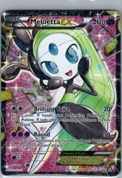 Meloetta EX (Full Art) RC25/RC25 Legendary Treasures: - Pokemon Card - NM - Image 1