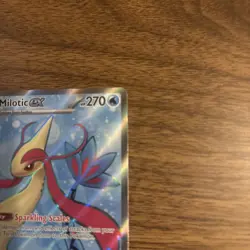 Pokemon TCG Milotic EX 2024 SV08 Surging Sparks Ultra Rare Holo Card #217/191 - Image 3