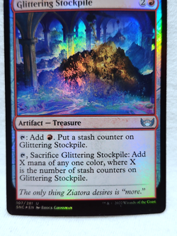 Glittering Stockpile 107/281 Streets of New Capenna Foil Magic The Gathering TCG - Image 2