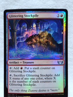 Glittering Stockpile 107/281 Streets of New Capenna Foil Magic The Gathering TCG - Image 3