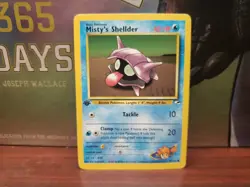 Pokemon TCG Misty's Shellder Gym Heroes 89/132 Regular 1st Edition Common - Image 1