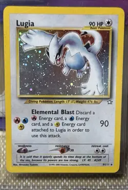 Pokemon Lugia 9/111 Neo Genesis Holo WOTC 2000 Vintage Strong Eye Appeal - Image 1