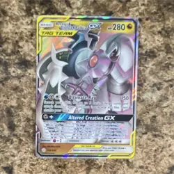 Pokemon TCG Arceus & Dialga & Palkia GX 156/236 Cosmic Eclipse Ultra Rare TAG T… - Image 1