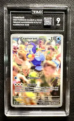 Cramorant 2024 pokemon scarlet & violet twilight masqjuerade #176/167 Tag 9 MINT - Image 1