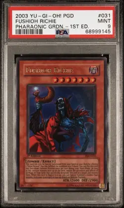 2003 Yu-Gi-Oh! Fushioh Richie/Reaper On Nightmare/Statue Of Wicked PSA 9 Lot - Image 2