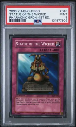 2003 Yu-Gi-Oh! Fushioh Richie/Reaper On Nightmare/Statue Of Wicked PSA 9 Lot - Image 3