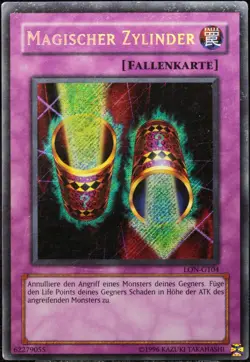 Yu-Gi-Oh! Magischer Zylinder LON-G104 Secret Rare [P] OG Old| DE 2003 - Image 1