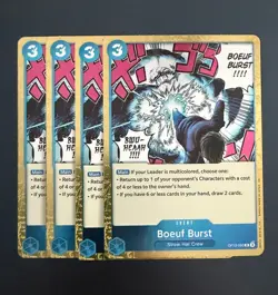 One Piece | Boeuf Burst OP12-060 R Foil Playset (x4) - Legacy of the Master NM - Image 1