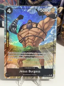 One Piece TCG Jesus Burgess (OP09-086) Alternate Art PrB02 English NM - Image 2