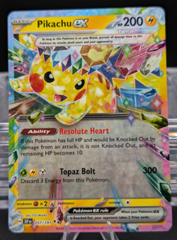 Pikachu Ex 57/191 Surging Sparks Pokemon TCG Rare Card - Image 1