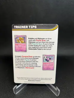 Mega Venusaur Trainer Tips Card Pokemon TCG Mega Evolution Alakazam DMG - Image 2