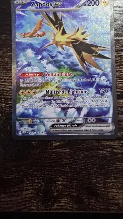 Zapdos Ex 202/165 Pokemon TCG Sv: Scarlet & Violet 151 Holo Card (Near Mint) NM - Image 3