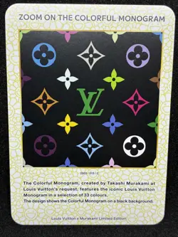 Louis Vuitton X Murakami Zoom On The Colorful Monogram Trading Card 013 Japanese - Image 1