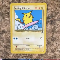Pokemon Surfing Pikachu Card #28 1999-2000 Nintendo Creatures GAMEFREAK - Image 2
