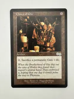 MTG Claws of Gix, *NM* Never Played English Urza's Saga - Image 1