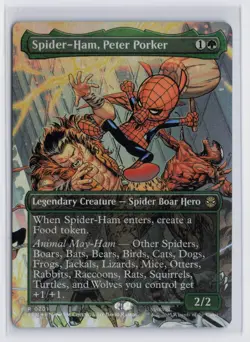Spider-Ham, Peter Porker (FOIL) x1 - MTG Marvel's Spider-Man SPM #201 - Image 1