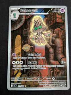 Beheeyem 121/086 Black Bolt Illustration Rare Pokemon TCG NM - Image 1