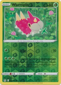 Reverse Holo Wurmple 006/196 Lost Origin Common Pokemon TCG - Image 1
