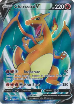 Charizard V (Full Art) 153/172 Ultra Rare Brilliant Stars Pokemon TCG - Image 1