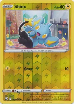 Reverse Holo Shinx 049/172 Common Brilliant Stars Pokemon TCG - Image 1