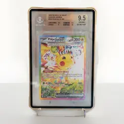 2024 Pokemon SSP Surging Sparks Pikachu EX 238 SIR Beckett 9.5 - Image 1