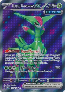Holo Iron Leaves ex - 186/162 Temporal Forces Ultra Rare Pokemon TCG - Image 1