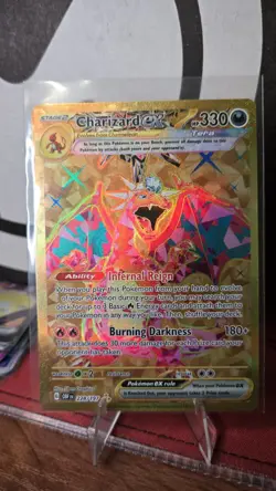 Charizard ex 228/197 SV03: Obsidian Flames Gold Hyper Rare Pokemon Card - Image 1