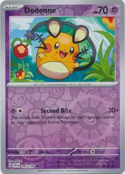 Reverse Holo Dedenne - 095/198 Common Scarlet & Violet Base Set Pokemon TCG - Image 1