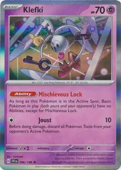 Holo Klefki 096/198 Rare Scarlet & Violet Base Set Pokemon TCG - Image 1