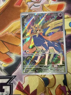 Pokemon Zacian 100/094 Phantasmal Flames Illustration Rare Holo NM - Image 1