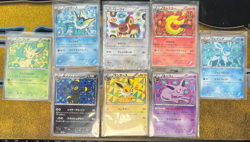 Pokemon JAPANESE Complete Set of Eevee Collection File Promos 182/BW-P 189/BW-P - Image 1