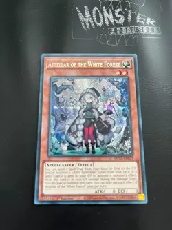 YUGIOH ASTELLAR OF THE WHITE FOREST PRISMATIC SECRET RARE MP25-EN079 1ST EDITION - Image 1