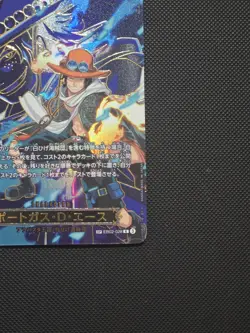 Portgas D. Ace EB02-028 SEC SP Alt Art Carrying on His Will ONE PIECE Card JP NM - Image 4