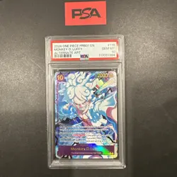 One Piece PRB01 Monkey D. Luffy PSA10 OP05-119 SEC Alt Art -The Best- English - Image 1