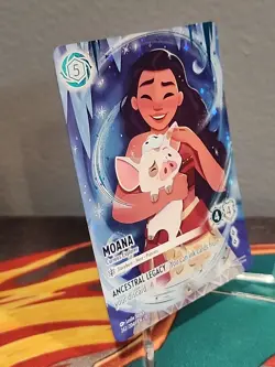 Disney Lorcana Moana Curious Explorer Iconic Rare 242/204 - Image 2