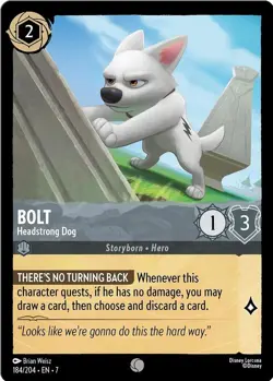 Disney Lorcana TCG - Archazia's Island - Bolt - Headstrong Dog - 184/204 FOIL - Image 1