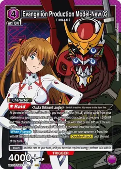 Evangelion Production Model-New 02 Foil - UE15BT/EVA-1-043 NM - Union Arena - Image 1