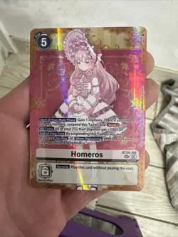 Digimon Card Game Homeros BT24-102 SEC Foil Time Stranger Secret Rare - Image 1