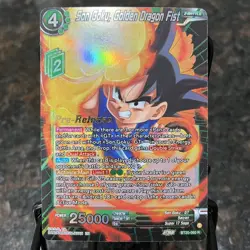 Son Goku Golden Dragon Fist PRERELEASE Foil Dragon Ball Super Card Game | NM - Image 1
