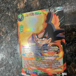 Son Goku Golden Dragon Fist PRERELEASE Foil Dragon Ball Super Card Game | NM - Image 5