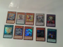 YuGiOh! Quarter Century Stampede RA04 lot of 10 super rare NM (10 cards) - Image 1