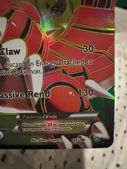 Pokemon Groudon-EX Full Art Ultra Rare Holo XY Primal Clash 150/160 EX Card - Image 2