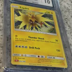 Zapdos 012/034 CGC 10 Pristine | TCG Classic 2023 Pokemon Card Slab | LEGENDARY - Image 3