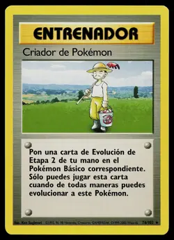 Pokemon Card - Pokemon Breeder SPANISH Base Set 76/102 Rare - Image 1