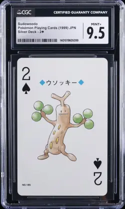 1999 POKEMON PLAYING CARD SILVER DECK - JPN #2 SUDOWOODO CGC 9.5 - Image 2