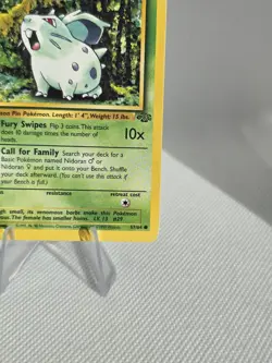 Vtg Pokemon Nidoran HP 60 Rarity Pokemon Card Base Set Rare - Image 5