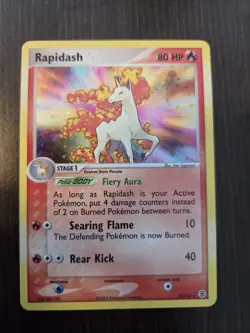 Rapidash Holo Rare Card 13/112 FireRed LeafGreen 2004 NM/LP - Image 1