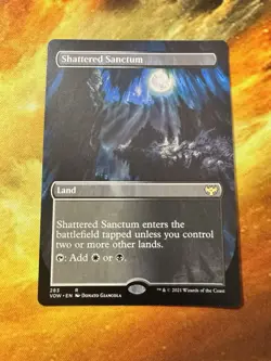 MTG Shattered Sanctum Innistrad: Crimson Vow Borderless NM Mint Land Rare - Image 1