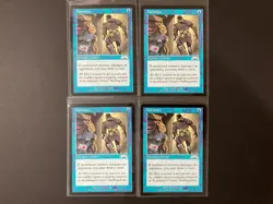 4 x CURIOSITY Vintage Exodus MTG Magic the Gathering Blue - Image 1