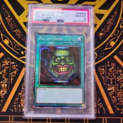 2025 Yugioh Mega Pack 1st Edition Pot Of Greed #MP25-EN050 PSA 10 Starlight! - Image 1